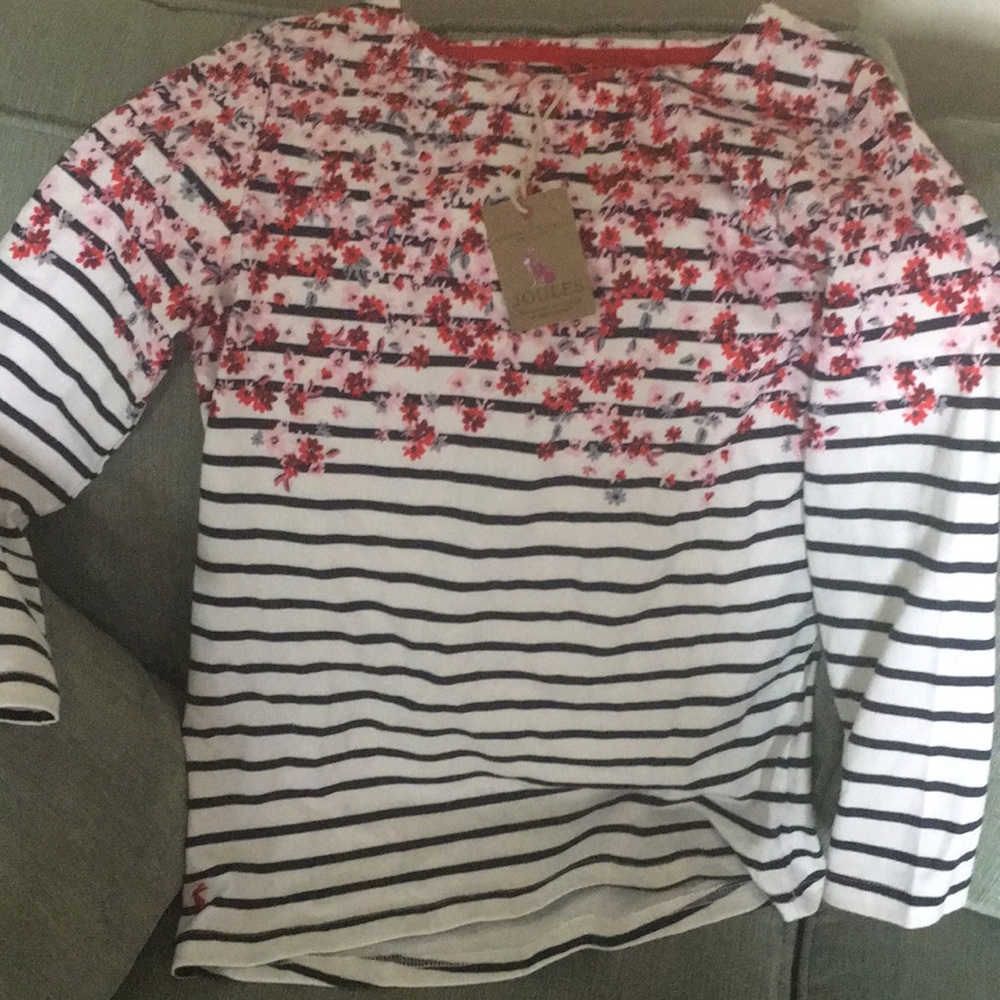 Joules size US 4 NWT 3/4 sleeve shirt